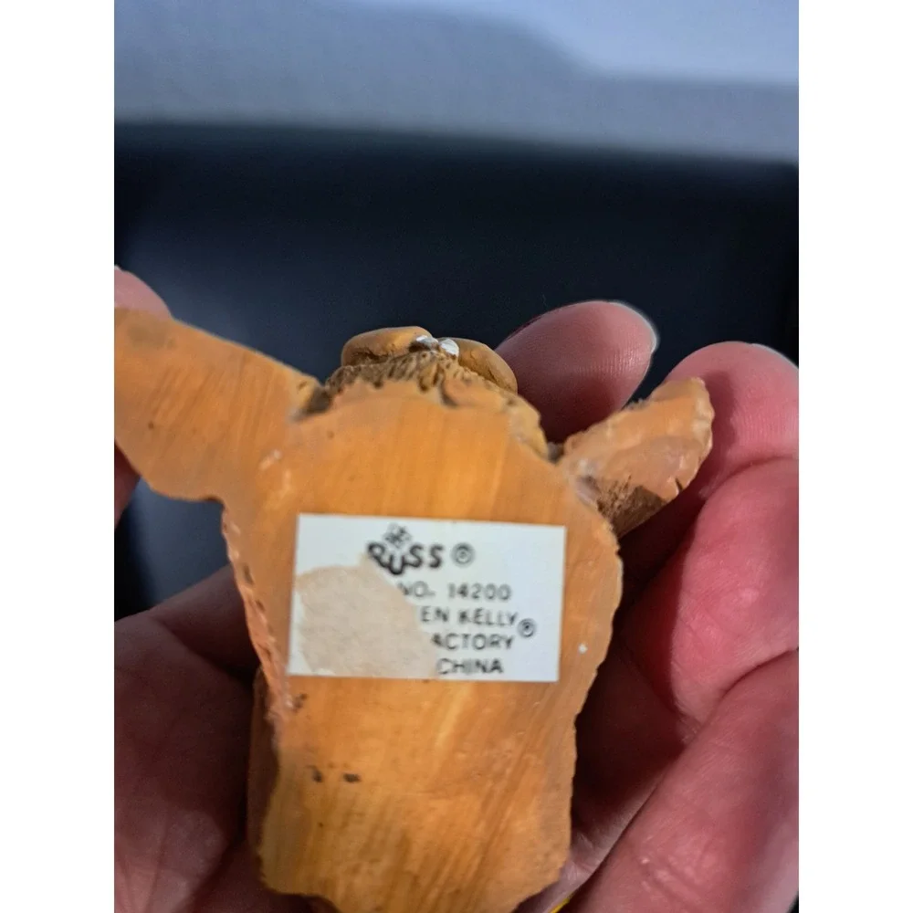 Vtg Russ Critter Factory Bunny Rabbit Floppy Lop Ears‎ Figurine Kathleen Kelly